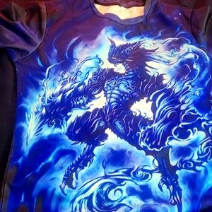 Blue dragon shirt